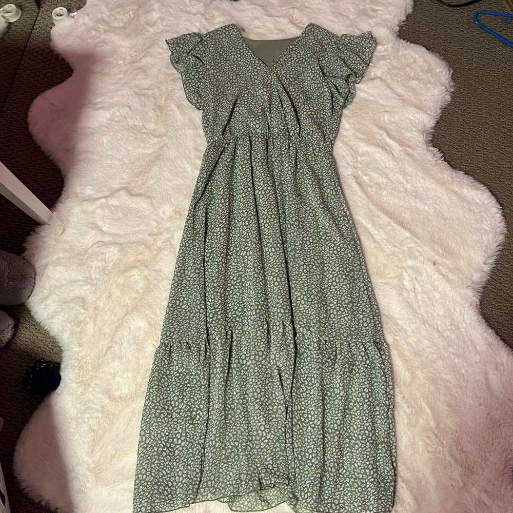 long green dress